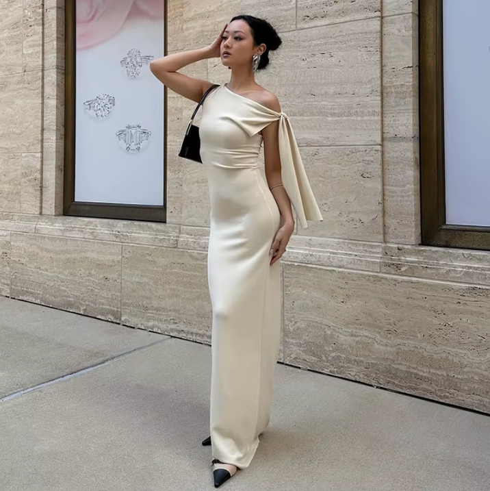 Fashion Solid O Neck Sleeveless Patchwork Sexy Bodycon Maxi Prom Dress Summer Women Clothes Party Festival Club Y2K