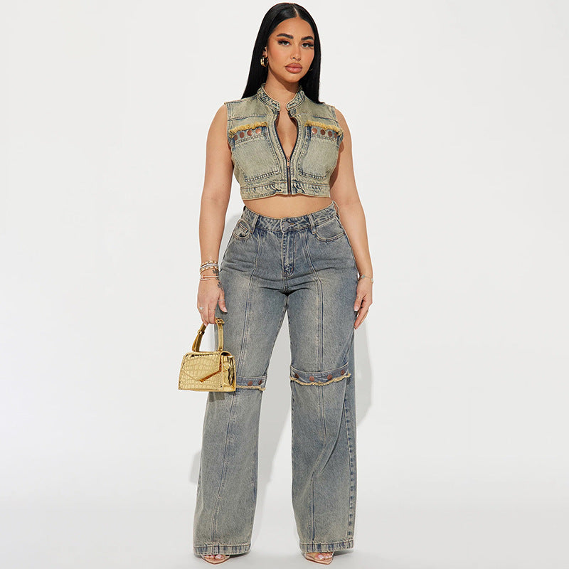 Y2K Vintage Baggy Denim Pants