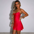 Summer Sexy Mini Dress Women Sleeveless Strap Streetwear Bodycon Split Black Dress Party Elegant Y2K Birthday Club Sundress